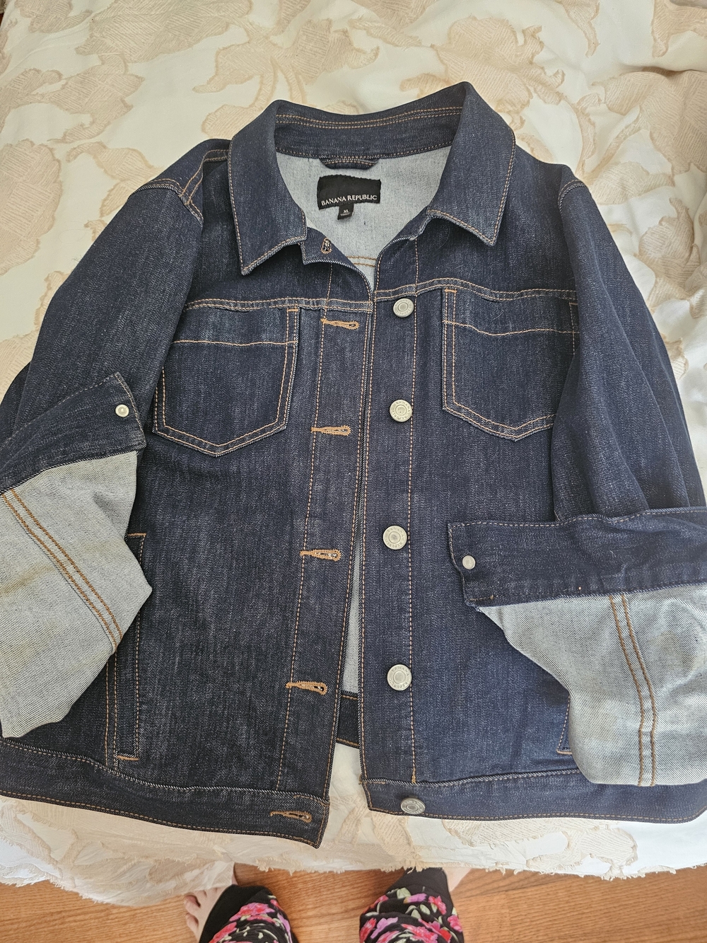 Banana Republic Xl Womens Dark Blue Denim Jacket